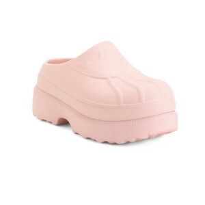 SOREL Pink Platform Caribou Slip On Clogs